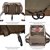 Vista 4 de Badlands Bino Mag 2 - Sistema modular de arnés binocular para un rendimiento y durabilidad óptimos, barro, mediano