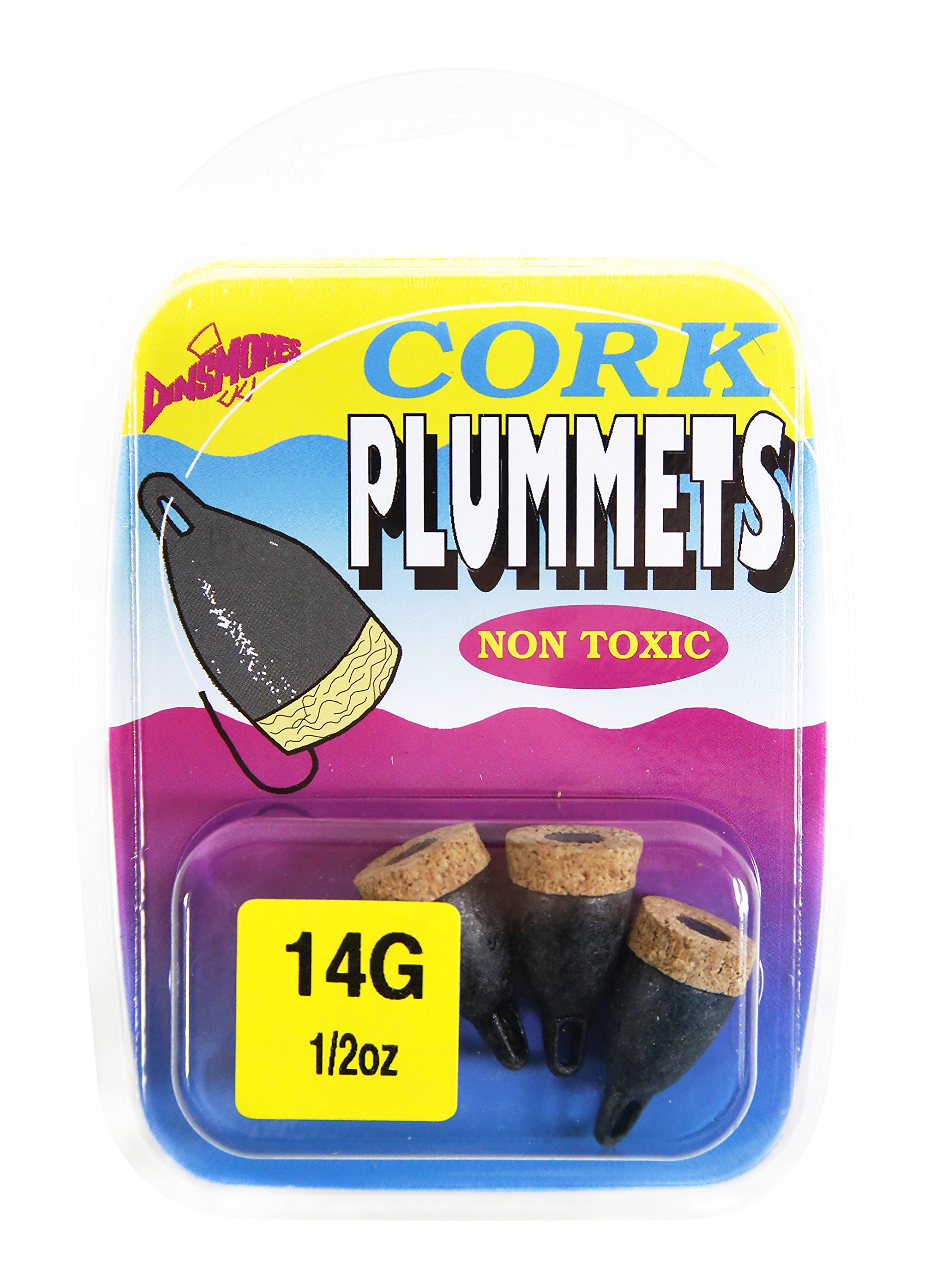 Non Toxic Cork Plummet Sinker - Black, 14 g