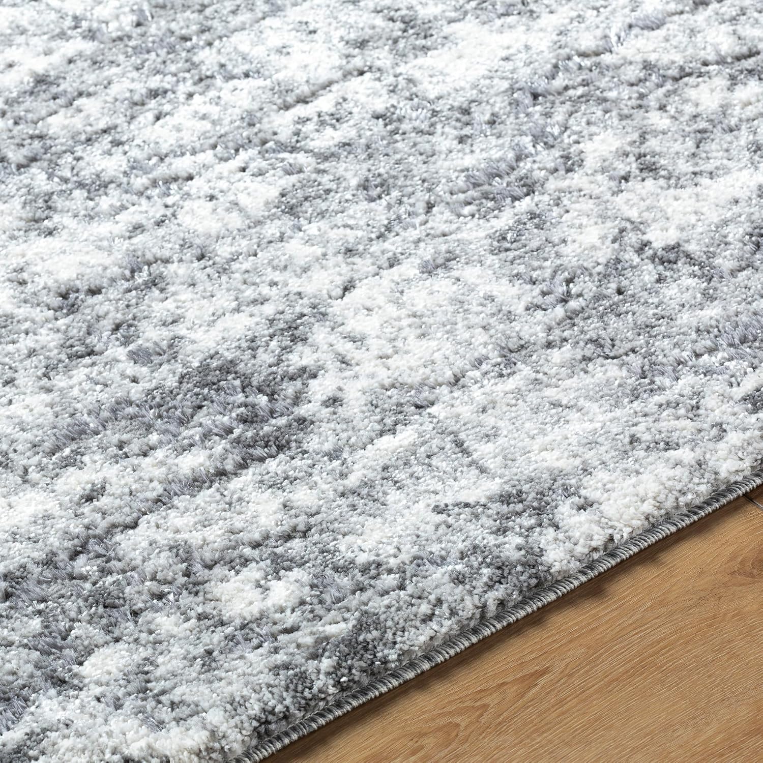 Livabliss Andorra Plus Modern & Contemporary Area Rug,5'3" x 7'3", Gray/Cream