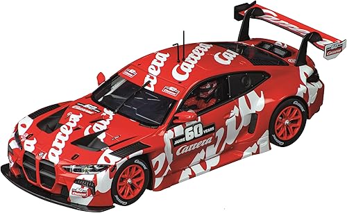 Carrera 23953 BMW M4 GT3 60 años Escala 124 Ranura digital Coche Carreras Vehículo Ranura digital Pistas de carreras de coches