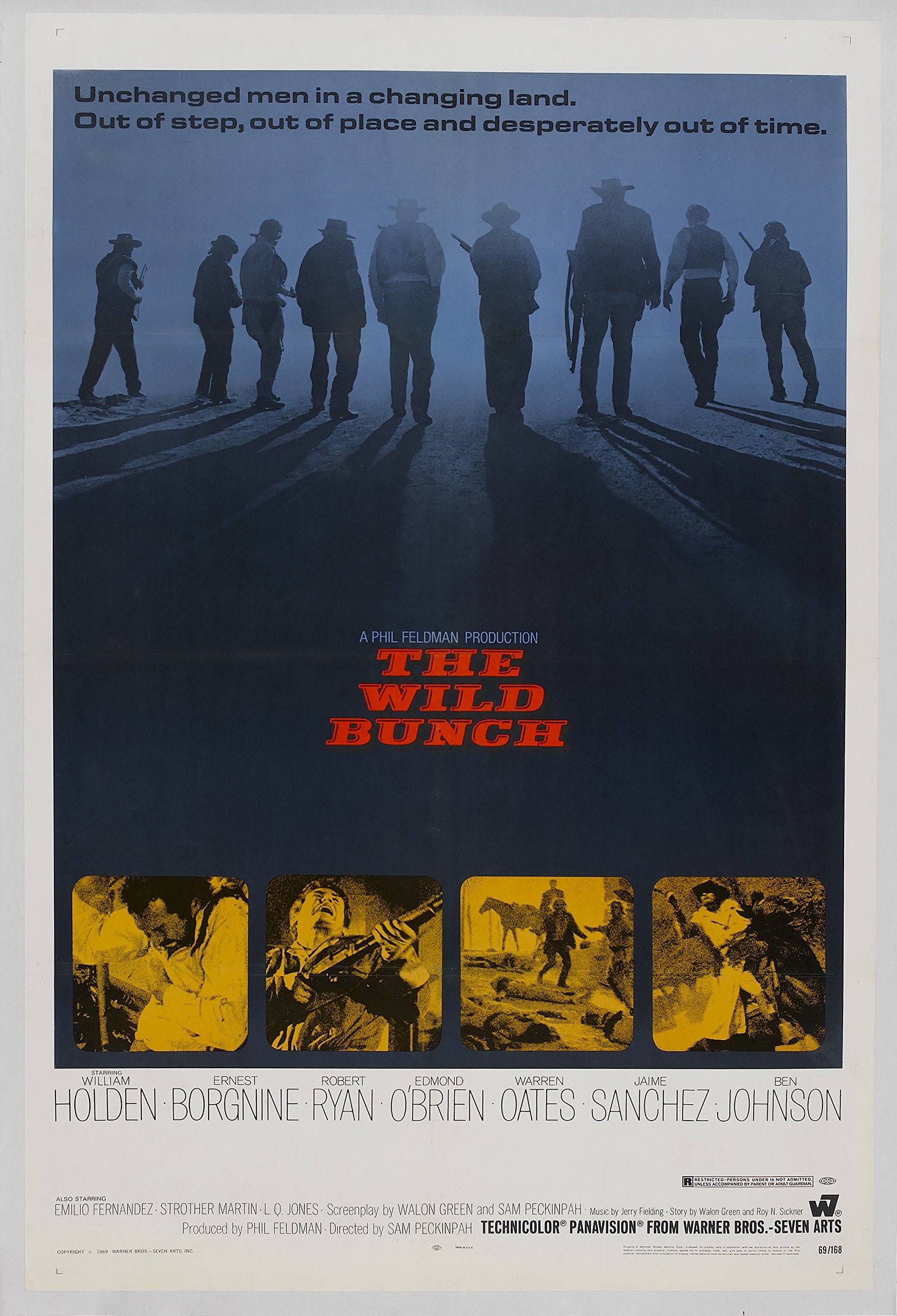 12X8 INCHES THE WILD BUNCH MOVIE POSTER PRINT APPROX SIZE