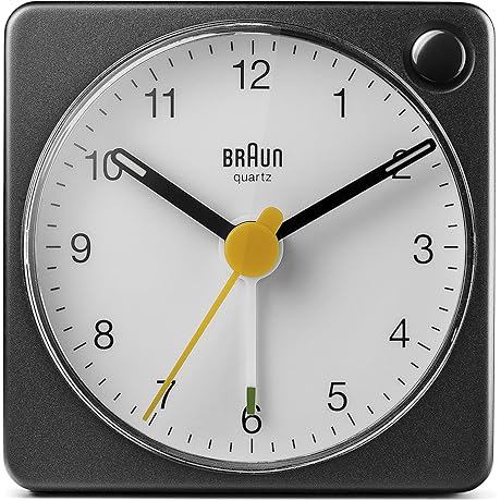 Braun BC02XBW Classic Travel Alarm Clock