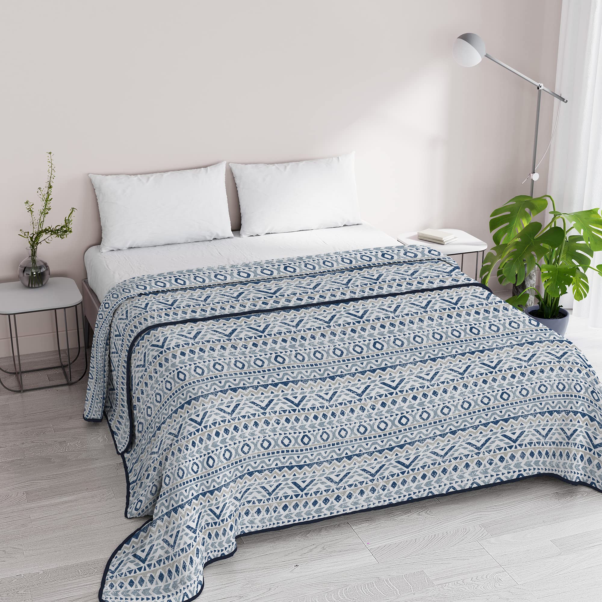 Italian Bed Linen Summer Quilt Basic Microfibre Hellas Double