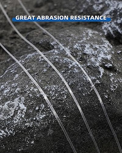 Miniatura 2 de BLUEWING Sedal de pesca monofilamento 6,8,10,12,15,20,25,30,40,50,60,80,100,130,250,300,400 libras, 50,100,500,1000,3000 yardas, hilo de pescar mono