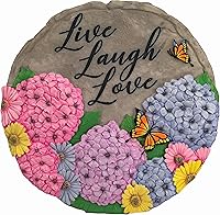 Spoontiques 13238 Live Laugh Love Multicolored Stepping Stones - Durable Resin Garden Pathway or Indoor Wall Plaque