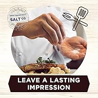 Vista 3 de 4 onzas Sal negra de trufa Authentic Gourmet Italiana con salero de vidrio