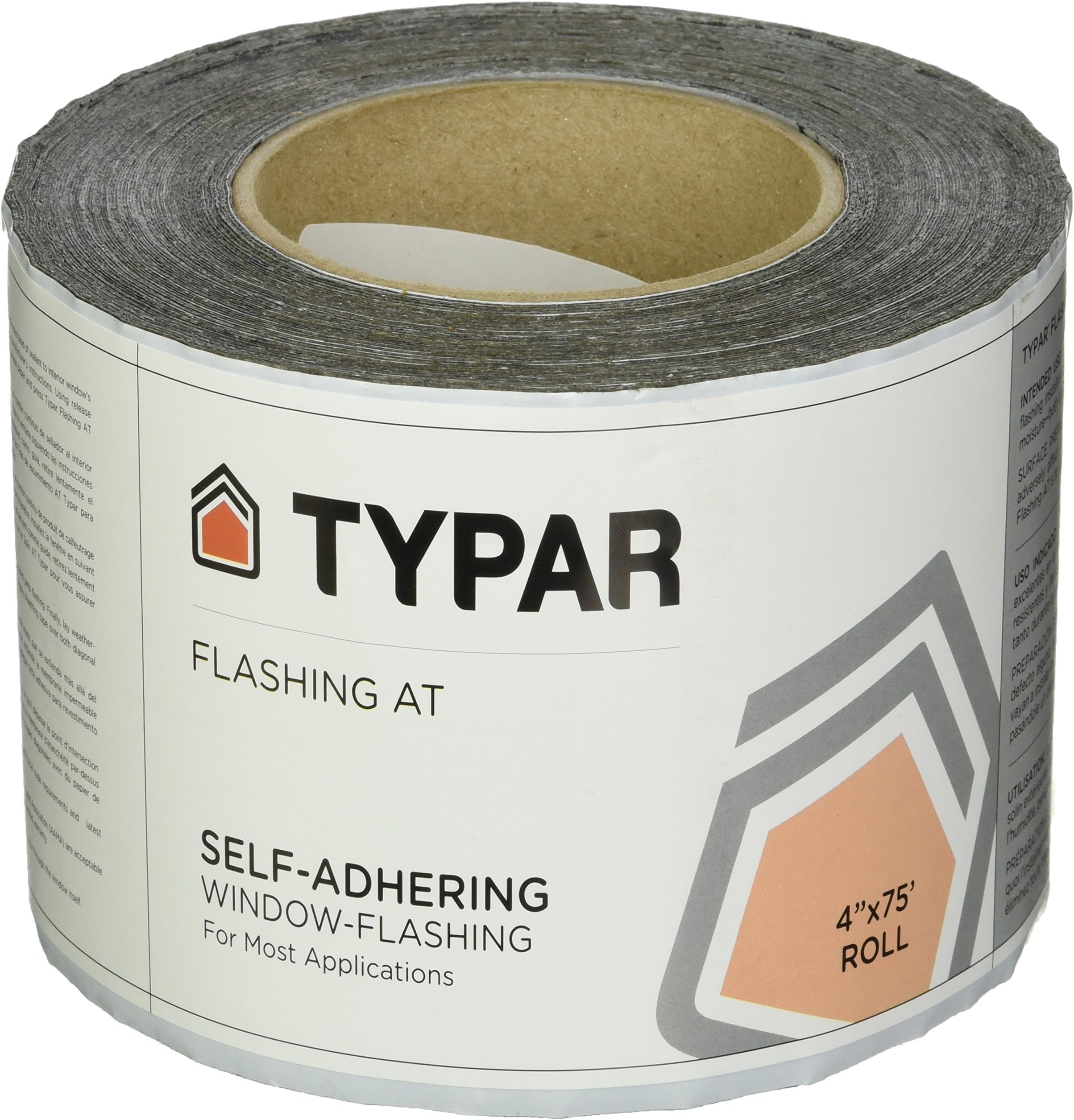 Self-Adhering AT All Temperature Door and Window Flashing Tape - 4"x75' Roll