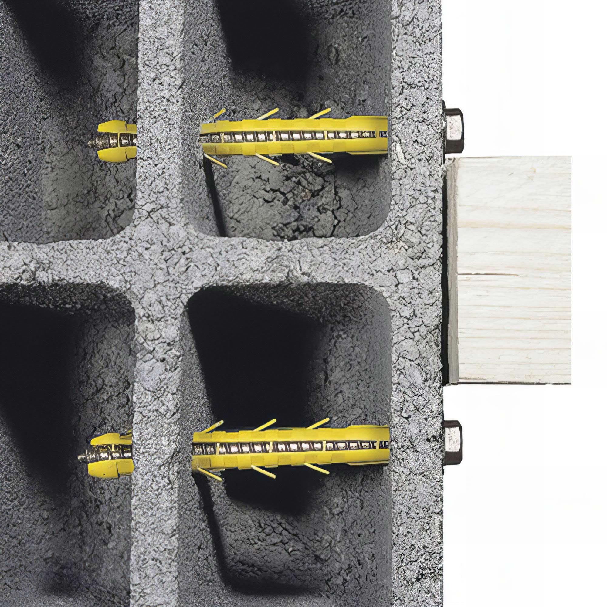 Tobillo de expansión amarillo – Ø 12 mm – Caja de 25 piezas – ING Fijación | Tobillo de expansión amarillo – Diámetro 12 mm – Caja de 25 piezas – ING Fijación