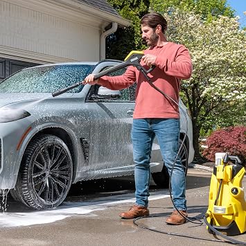 Karcher Pressure Washer, K4 Power Control, Max 1900 PSI, 26 ft. Hose, 2 Spray Wands - 1.5 GPM