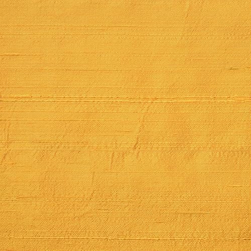 Miniatura 4 de Tela Dupioni de seda amarilla azafrán brillante por The Yard, 41 pulgadas o 40.9 in de ancho, 2 yardas continuas Tela de seda amarilla, Dupioni de