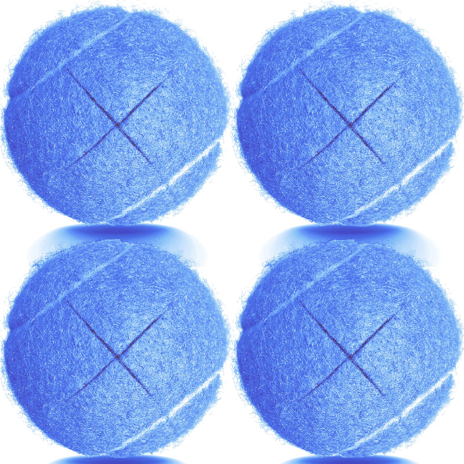 Tennis Balls for Walkers Pre Cut, 4Pcs Walker Tennis Balls Precut Tennis Balls for Walkers Legs, Universal Precut Gilde Balls for Chairs, Desks, Heavy Duty Long Lasting Floor Protection