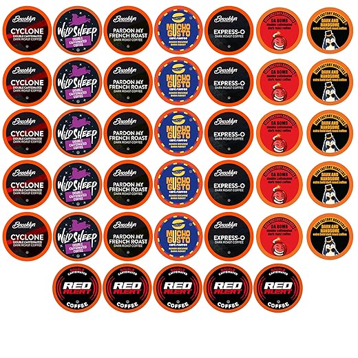 Best of the Best Pods, Variety Pack for Keurig K Cup Brewers, Strong and Regular Coffee Lovers, Great Gift - 5 Cups of Each, High Caffeine Coffee, 40 Count
