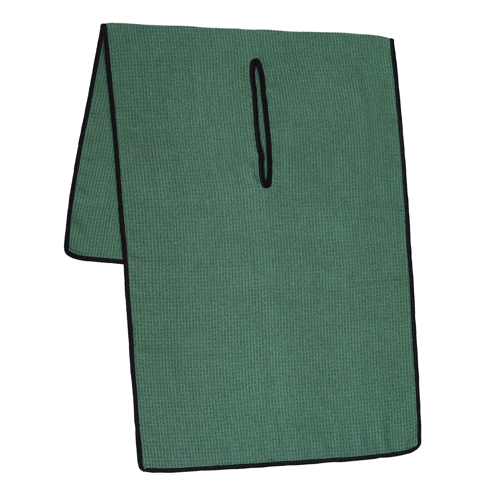 Mile High Life | Pro Tour Caddy Towel | 17” x 40” with 8” Center Slit | Premium Microfiber Waffle Texture (Green) — image 1