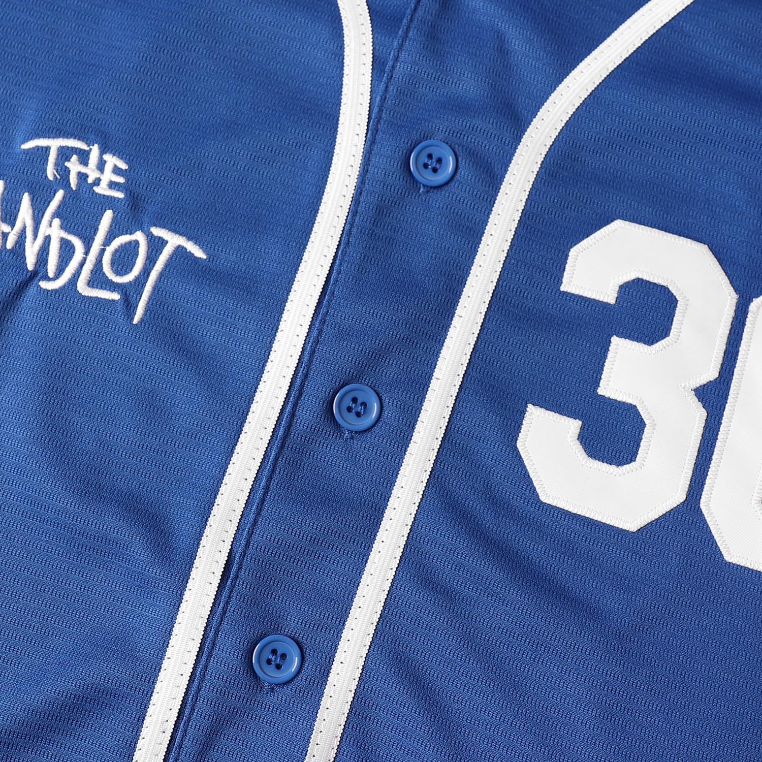 Youth Baseball Jersey 30 Stitched The Sandlot Benny The Jet Rodriguez Movie Boy's Baseball Jersey Gift for Kids - Image 2