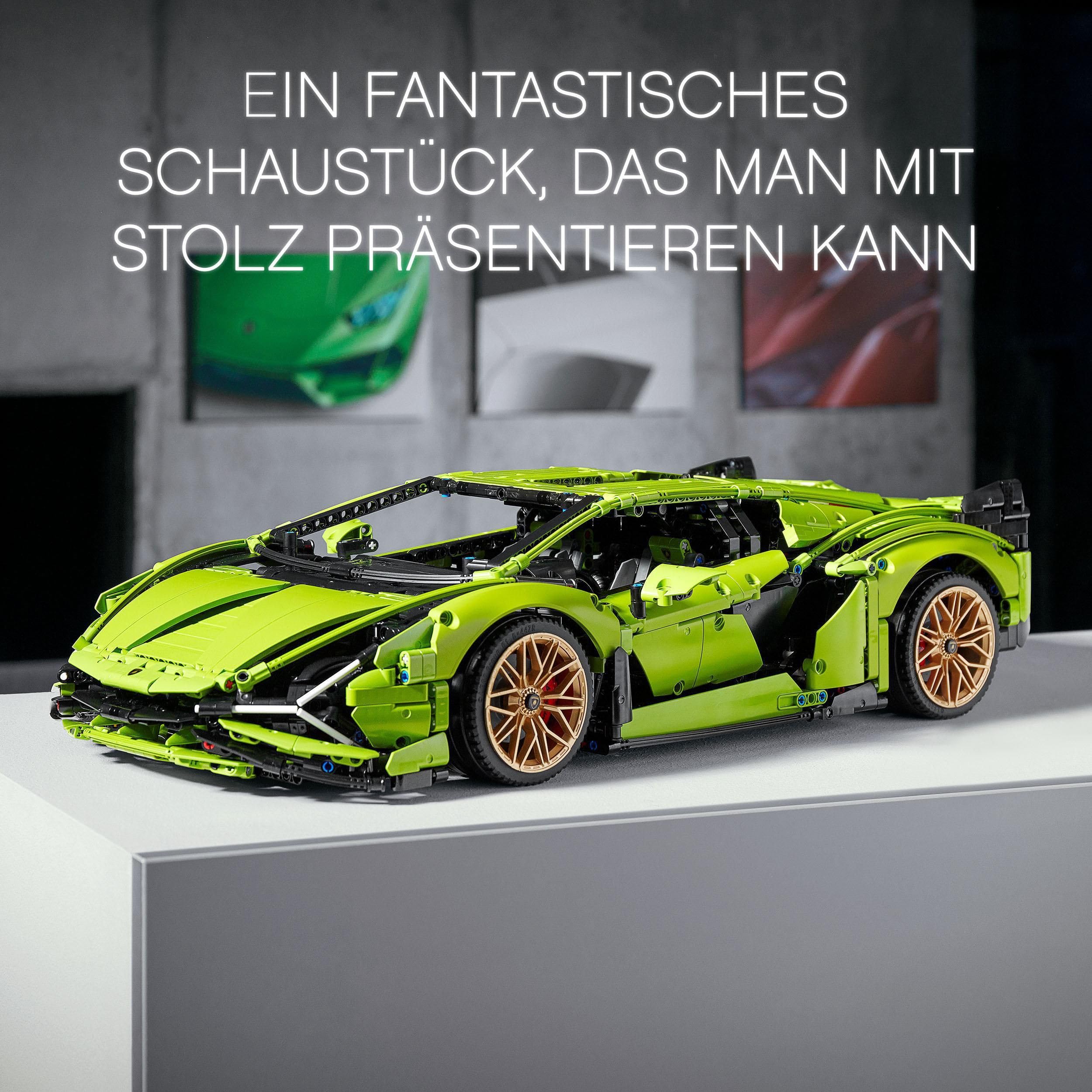 LEGO Technic Lamborghini Sián FKP 37 Rennauto, Modellbausatz für Erwachsene, Geschenkidee zum Geburtstag für Männer oder Frauen, Sammlerstück zum Austellen als Home- oder Büro-Deko, Modellauto 42115 | Geschenkidee zum Geburtstag, Sammlerstück zum Austelle