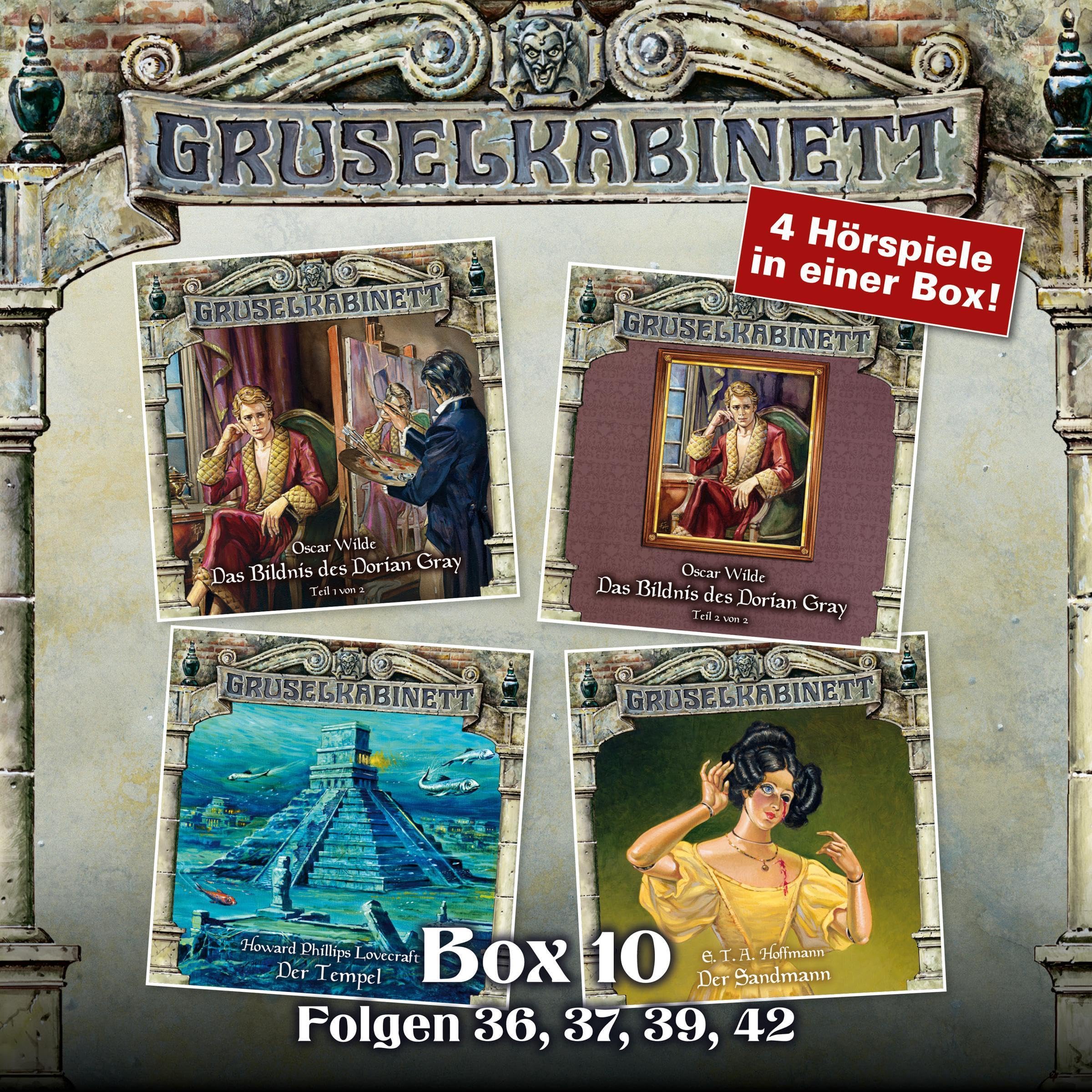 Cover art for Gruselkabinett Box 10 - Folgen 36, 37, 39, 42
