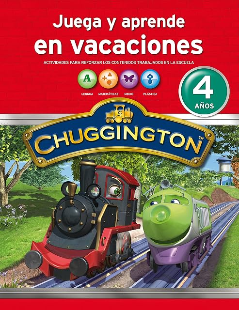 Portada de Juega y Aprende en Vacaciones Chuggington