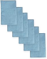 Vista 26 de Juego de servilletas de dos tonos, verde bosque, 100% algodón, tamaño de servilleta de 18 x 18 pulgadas, adecuado para comidas formales, comidas