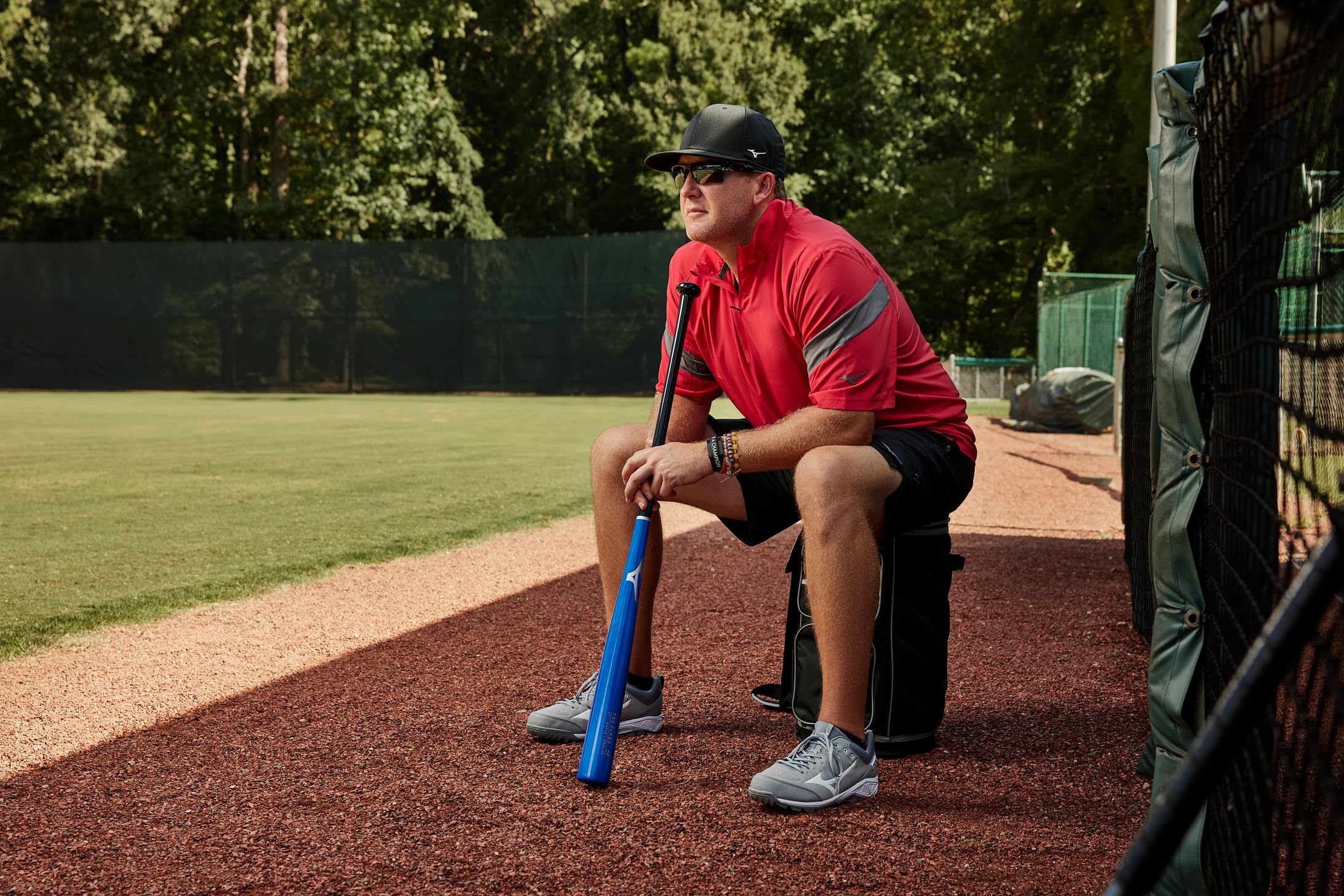 Mizuno Pro Fungo Bat | Infield or Outfield | Maple Hybrid Fungo | Lightweight | High Gloss Finish