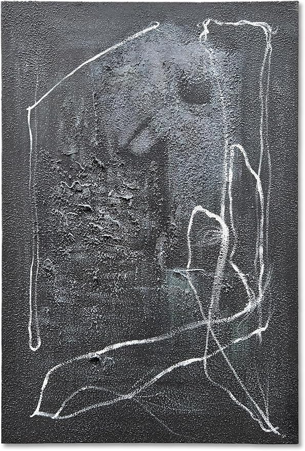 AMAZON: Black and White Textured Art | 36 x 24 inches