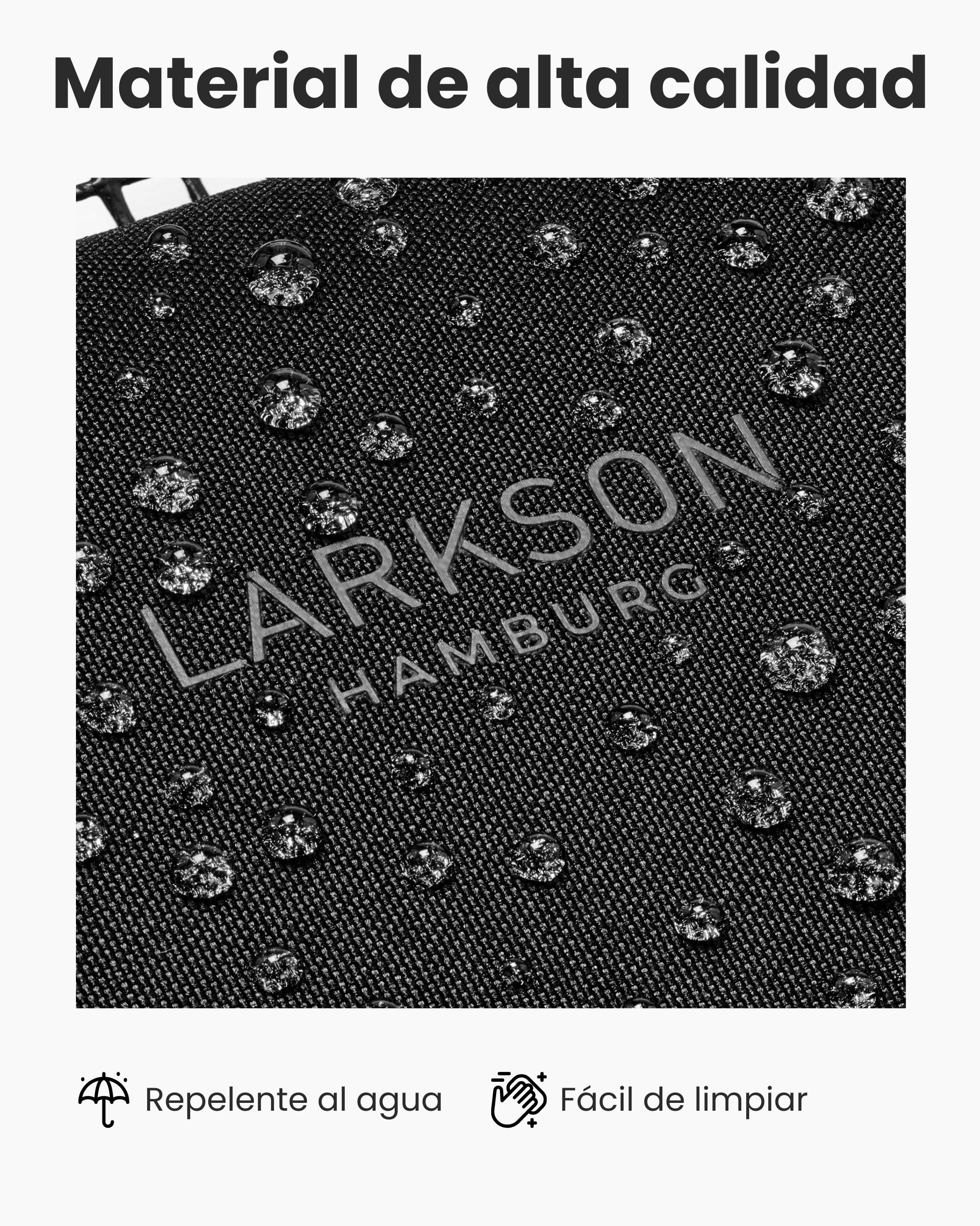 Larkson Transportín para Perros Pequeños de hasta 12 kg Negro - Tjark - Bolsa de Transporte para Perros y Gatos en Avión - Cumple con los Estándares de la Mayoría de Las Aerolíneas
