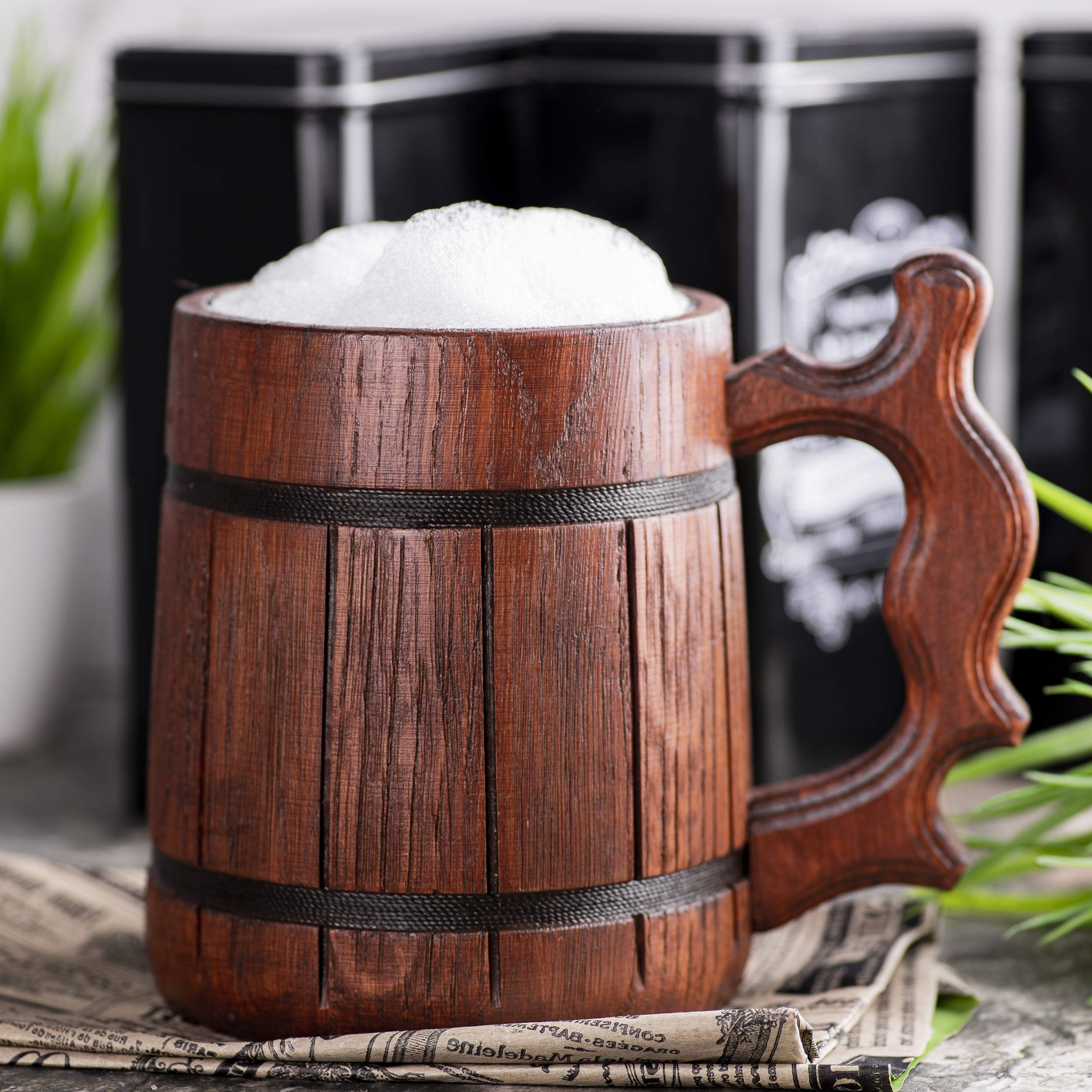 Prancing Pony Mug. Lord Rings Gift. Prancing Pony Wooden Beer Mug. Prancing Pony Pub Inspired Tankard. Beer Tankard Handmade Wooden Stein #235/0.6L / 22 ounces