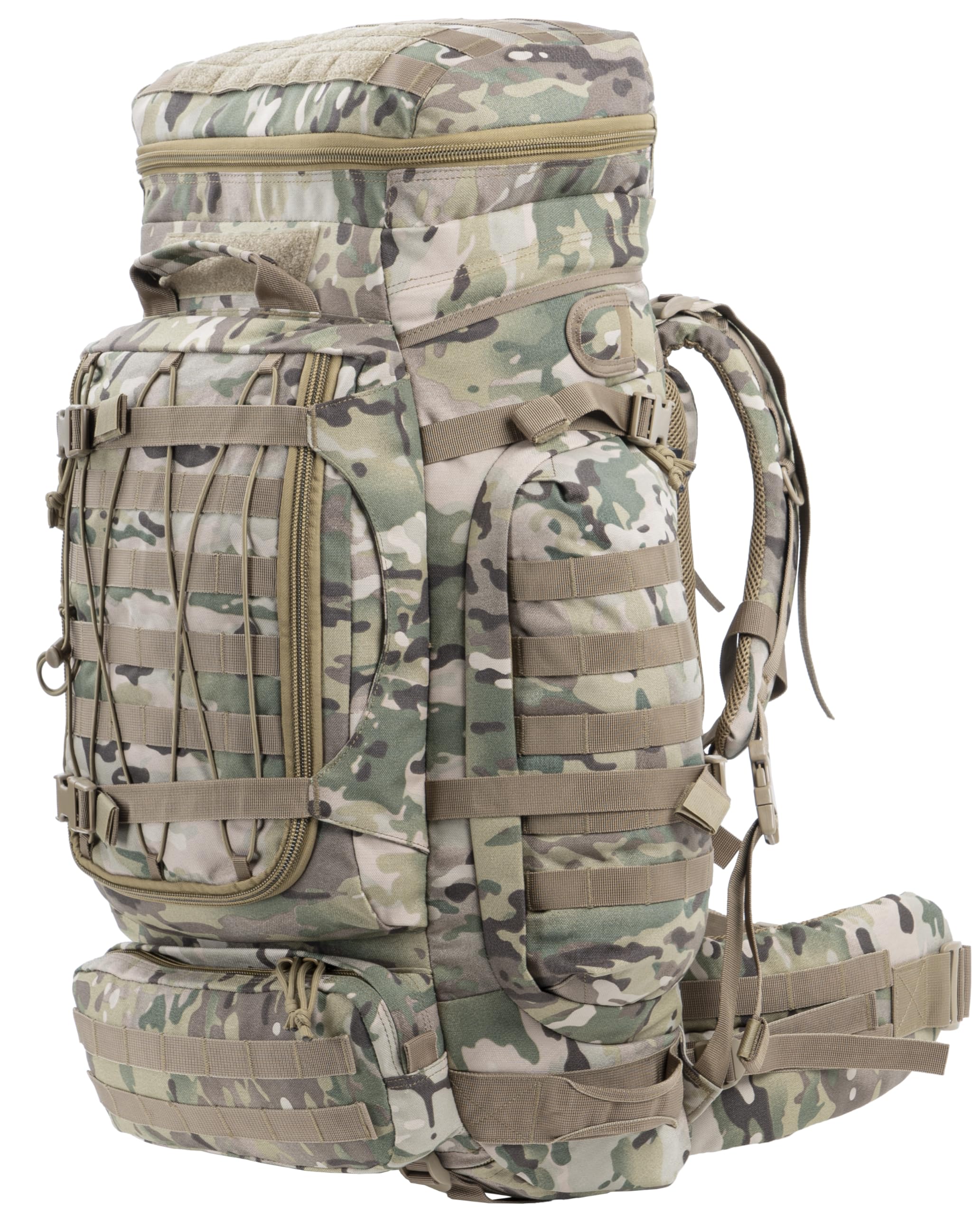 BACKFERRY Large Military Tactical Backpack Army Rucksack Internal Frame Hydration and MOLLE Compatible for Camping,Hunting,Backpacking,Hiking and Wild Adventure 70L