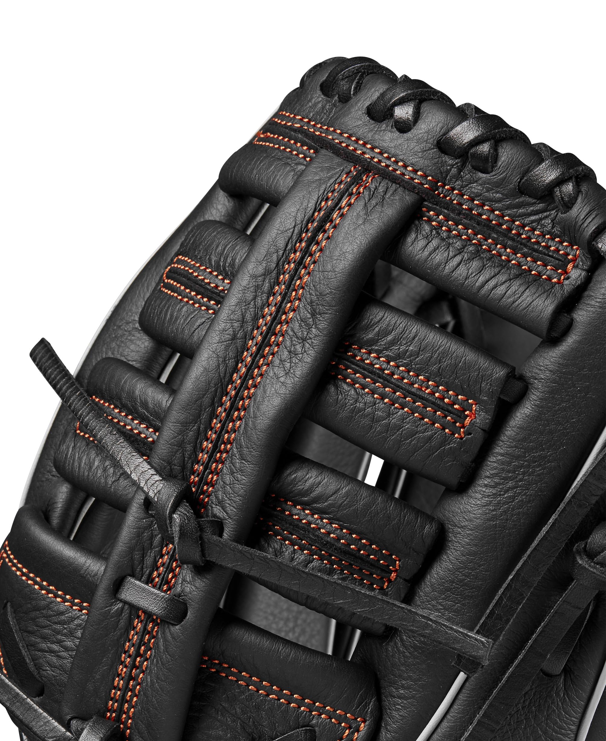 Wilson A700 Guanto da baseball campo esterno 12,5" (31,75 cm) nero argento arancio lancio mano destra