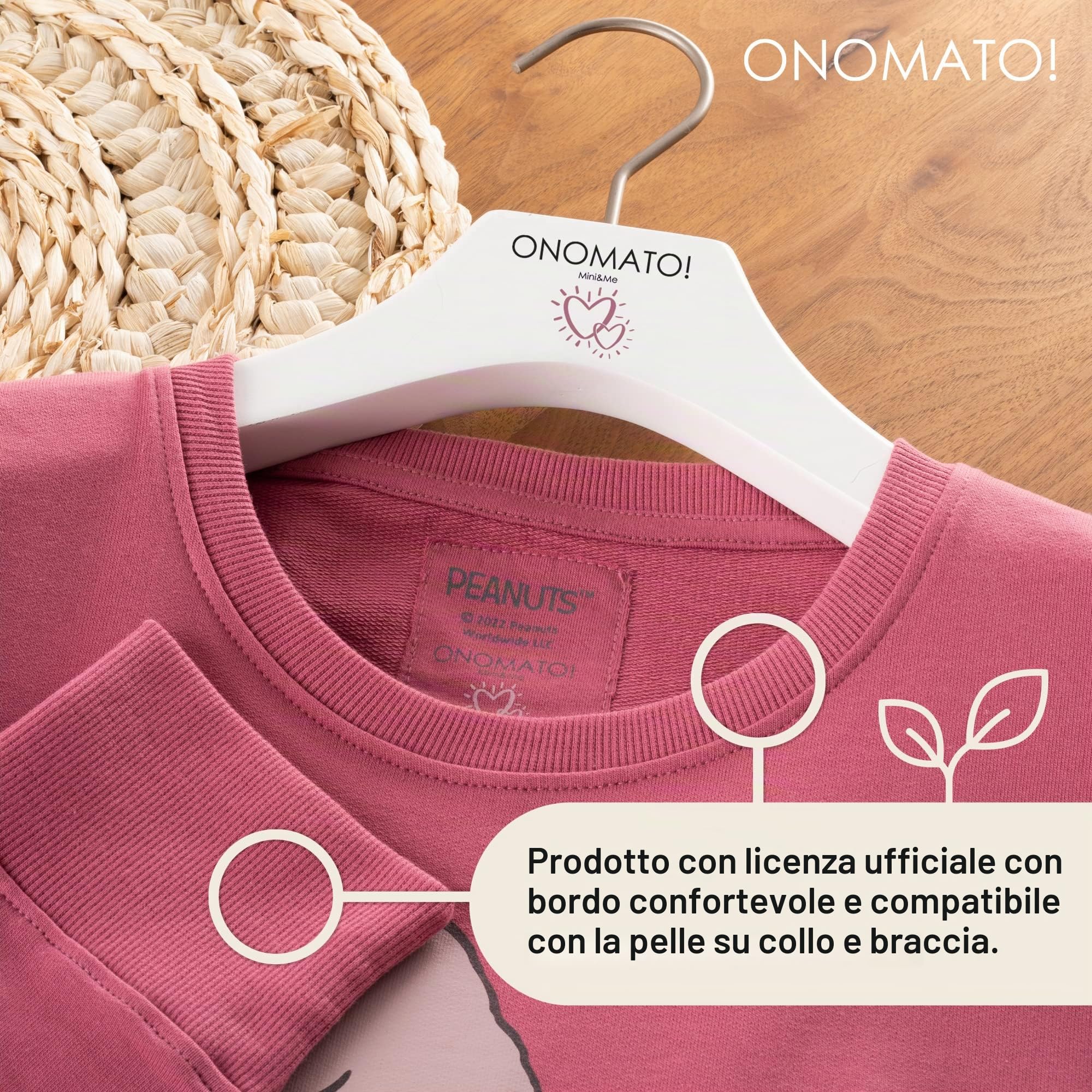 ONOMATO! Peanuts Snoopy - Felpa da donna Cradle to Cradle