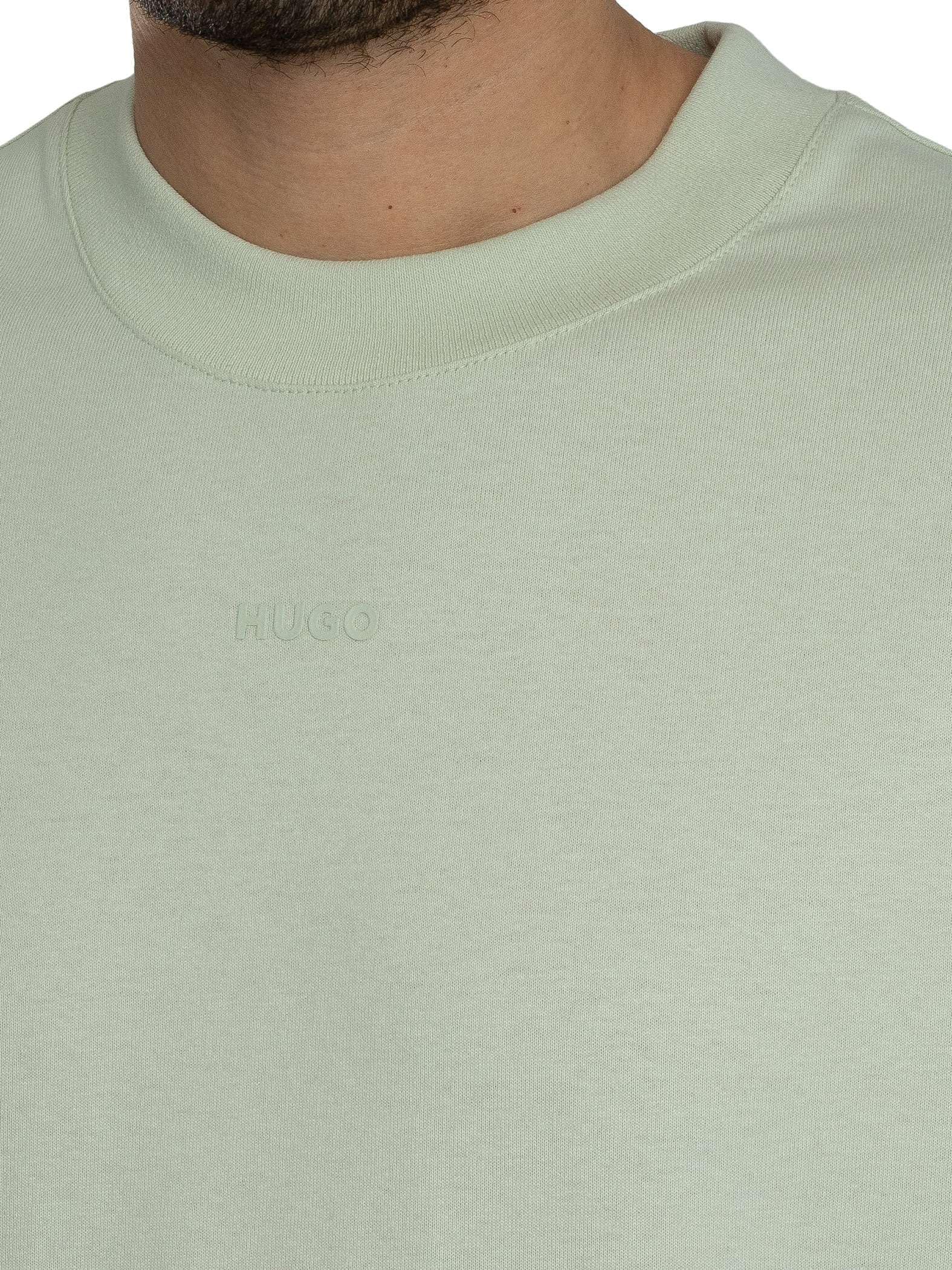 HUGO Hombre Camiseta Con Logo Dapolino, Light/Pastel Green