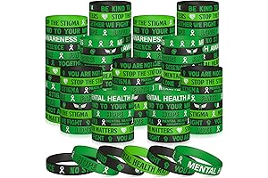Mental Health Awareness Bracelet Set of 120pcs