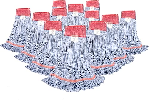 Cabezal de trapeador húmedo de algodónsintético, suministros de limpieza, cabezal de fregona de extremo de bucle, alta absorción, alta resistencia a