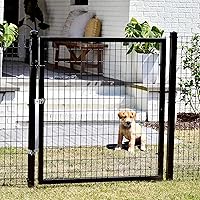 Vista 6 de Cierre automático de puerta con barra de acero resistente, bisagras de puerta de cierre automático, ideal para puerta de metal en el aire libre como