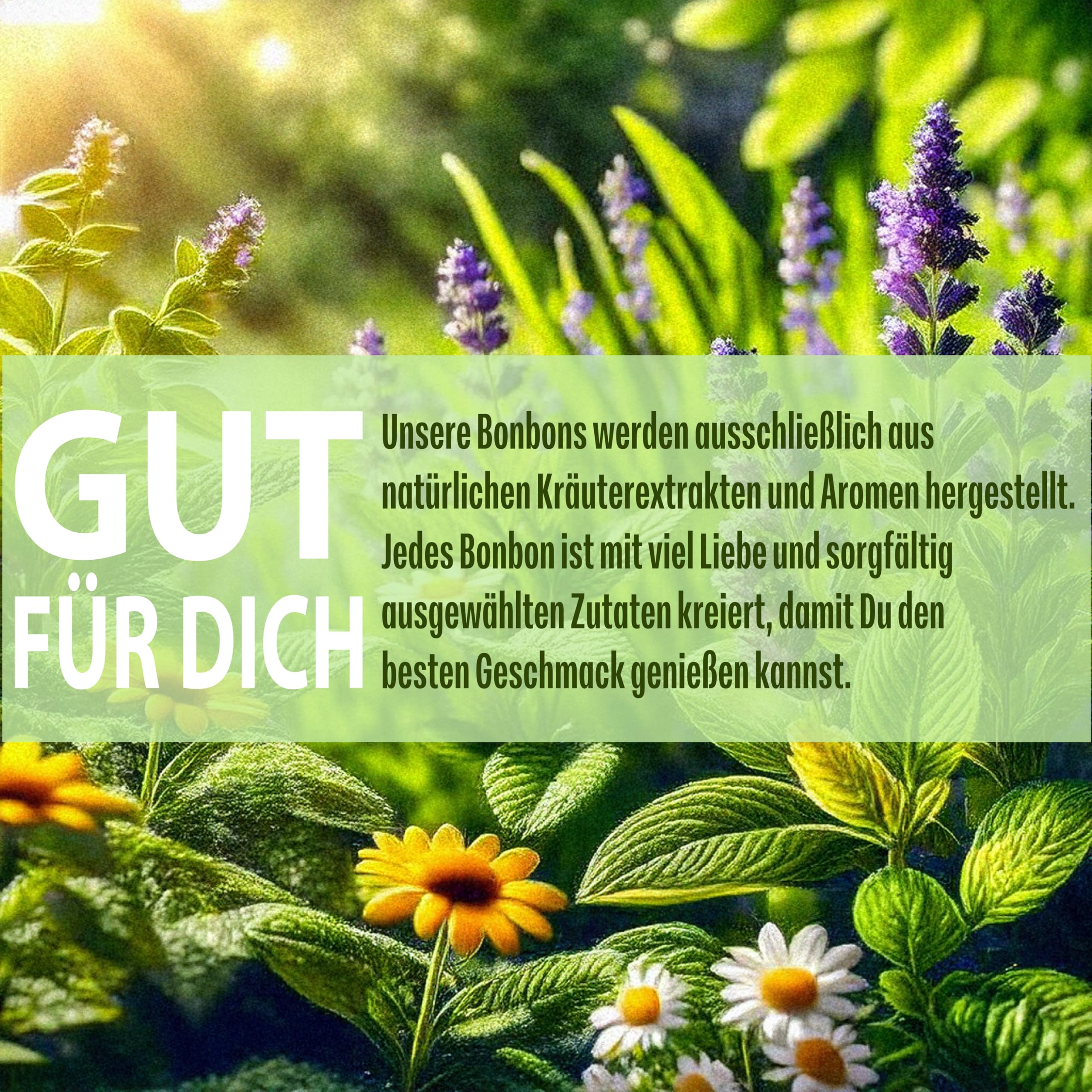 WILHELM Müller Waldmeister Bonbons in Blütenform - Retro Fruchtbonbons - Bonbons mit Waldmeister Geschmack - Im praktischen Beutel aus Deutschland - 2500g