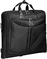 ZEGUR Premium Carry-On Suit Garment Bag - Hangs 4 Suits Wrinkle-Free, Laptop Pocket, Shoulder Strap for Travel