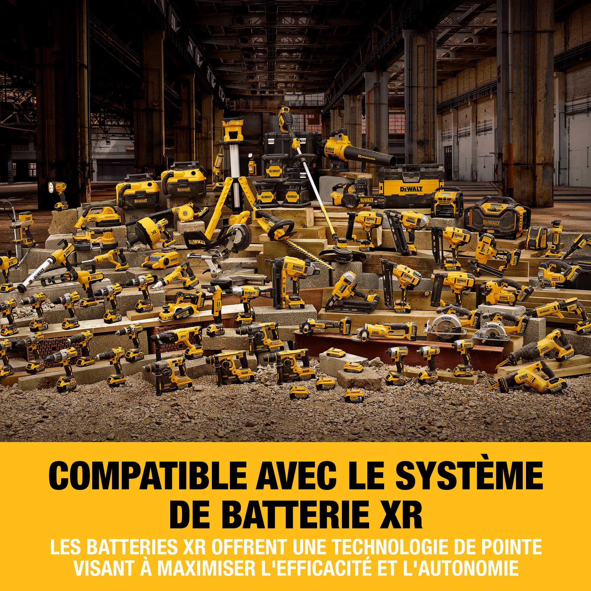 DEWALT Perceuse-visseuse Brushless XR 12V DCD701D2-QW avec 2 batteries Li-Ion 2Ah et coffret TSTAK