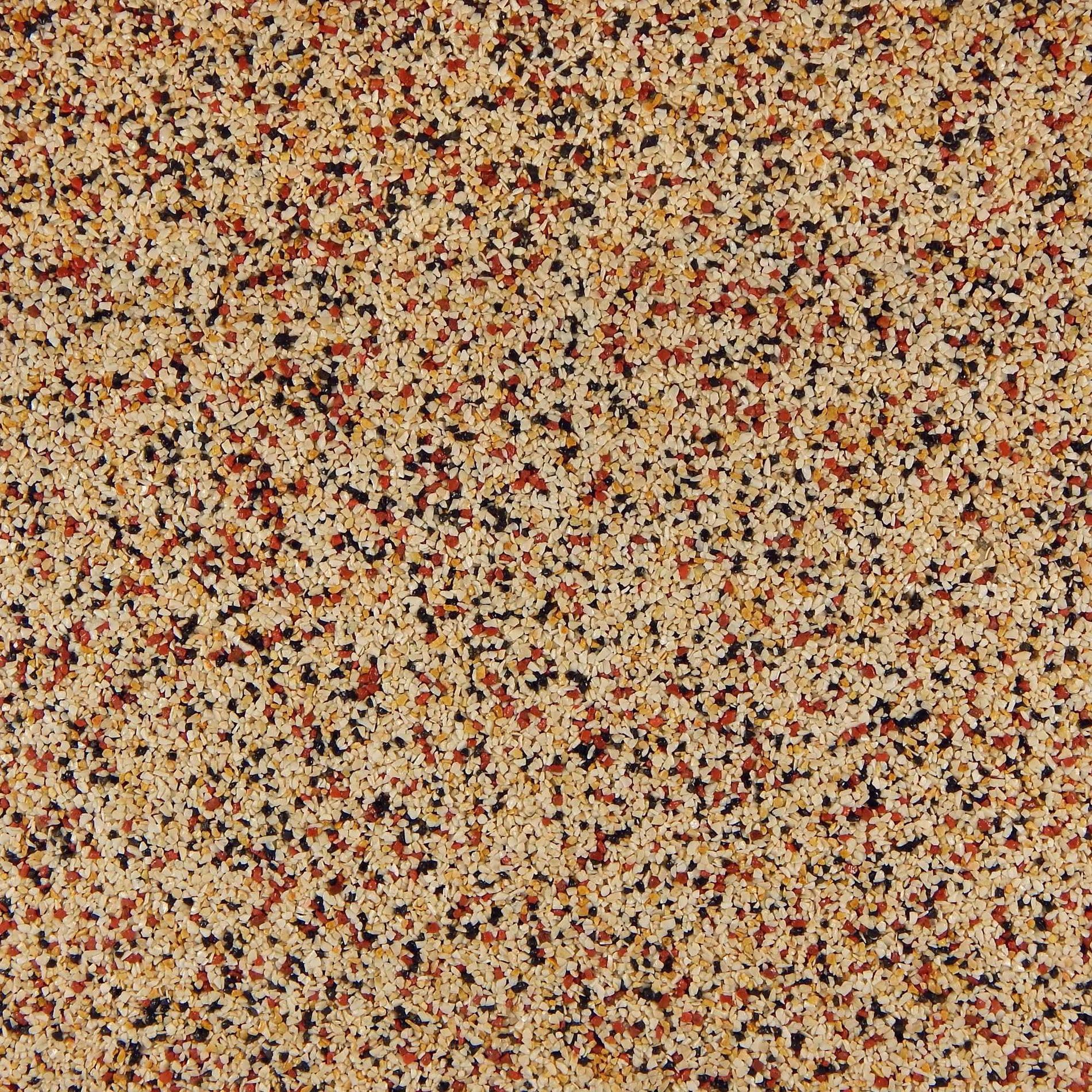 Terralith Buntsteinputz 14kg in beige-schwarz, Sockelputz für Innen und Außen mit Reinacrylat Bindemittel aus Naturstein, 1-2mm Körnung (BSP76)