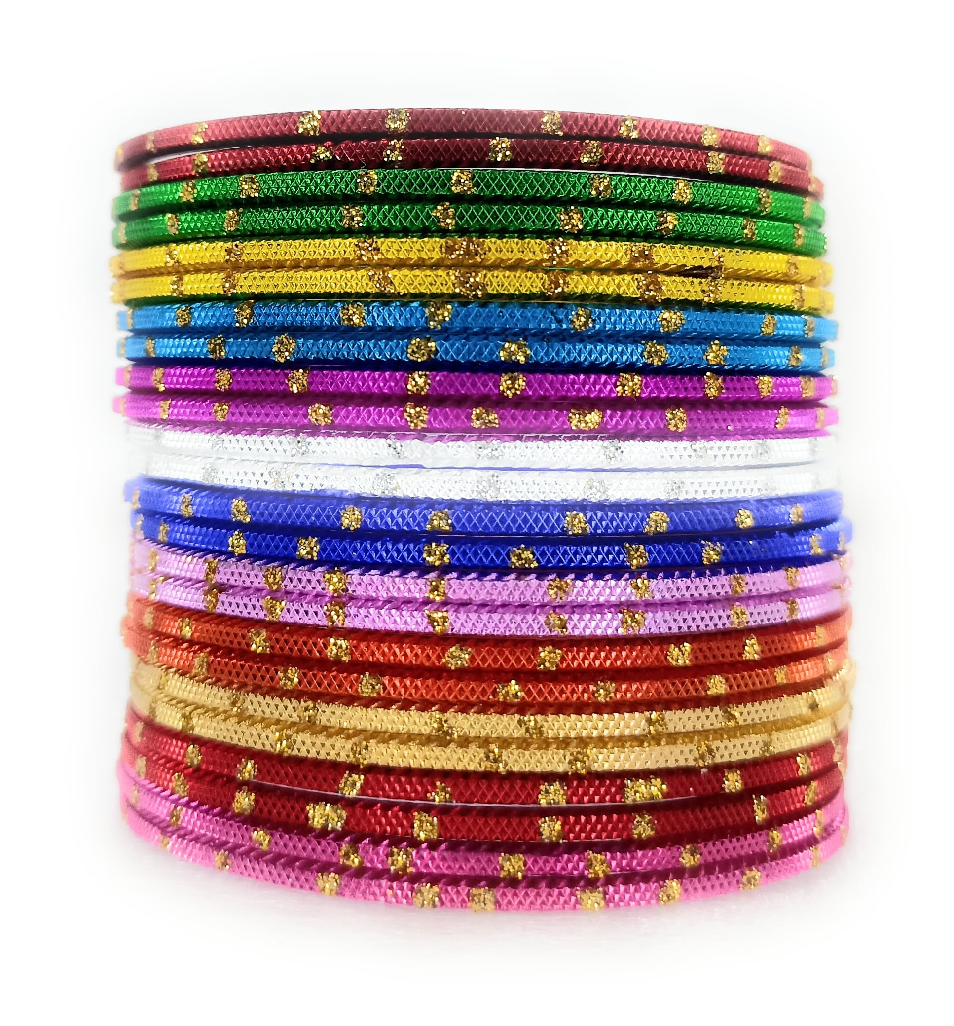 SBS Multicolorr Zari Dots, 12 color /24 bangles set for Girl Child (2-4 year old(47 mm diameter)) (B0C9R785YC) Amazon Price History, Amazon Price Tracker