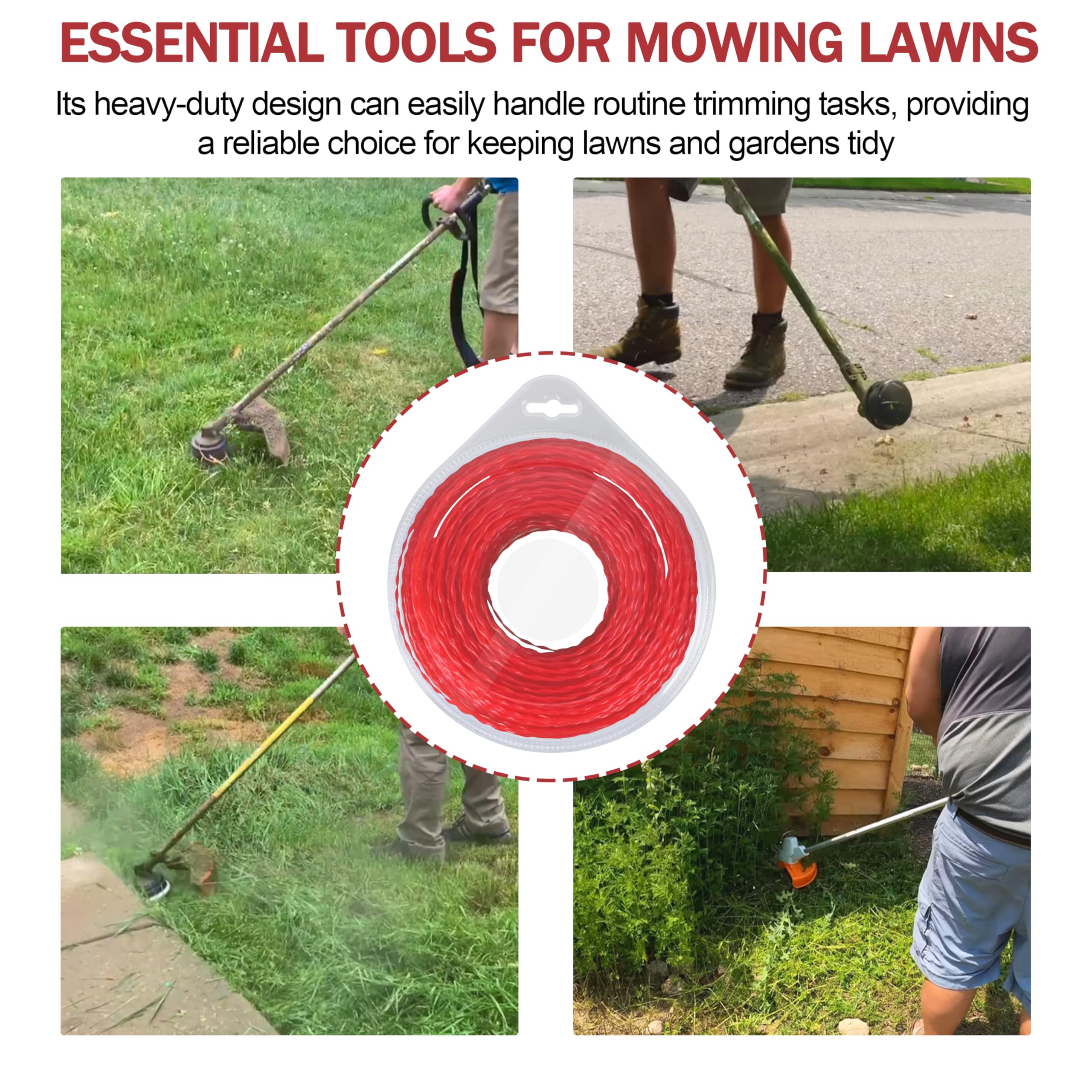 49-16-2713 Línea de recortadora para recortadora Milwaukee 2725-20 Weed Eater String Premium .95 pulgadas x 250 pies