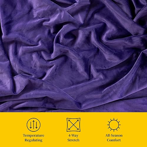 Miniatura 4 de Big Blanket Co Original Stretch Naranja quemado  Manta extra grande  100 pies cuadrados  Manta suave y gigante que se adapta a toda la familia  La