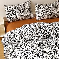 Vista 150 de Luxlovery - Juego de edredón azul neblina, tamaño matrimonial, minimalista, azul polvoriento, edredones de algodón suaves y transpirables, azul