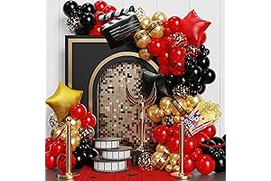 Movie Night Balloon Garland Arch Kit: Red Carpet to the Oscars Party
