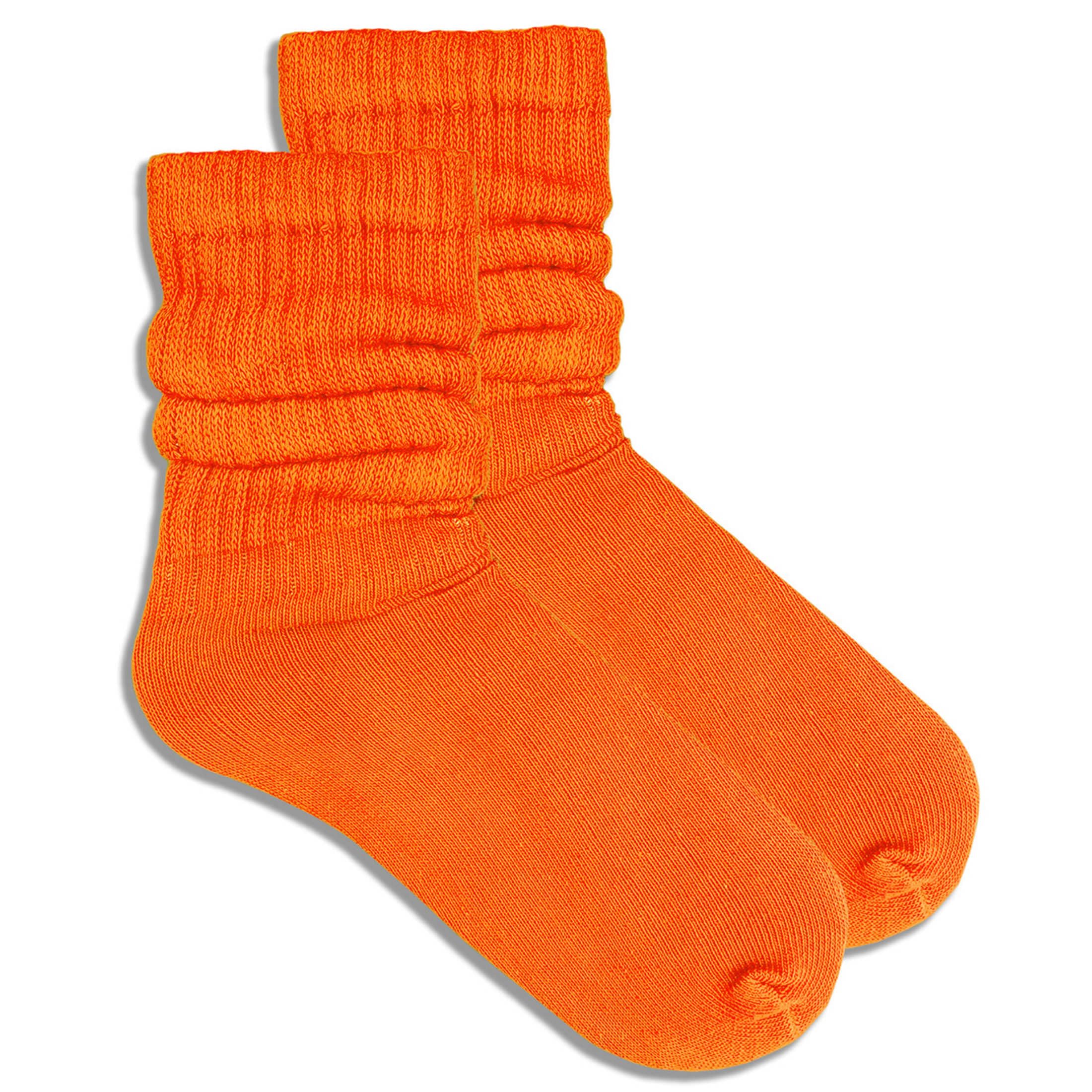 COUVER Women Cotton Scrunched Slouch Socks | 90% cotton 5% polyester 5% elastic, scrunched slouch socks, adjustable crew to knee high, retro dance, size 6 to 11