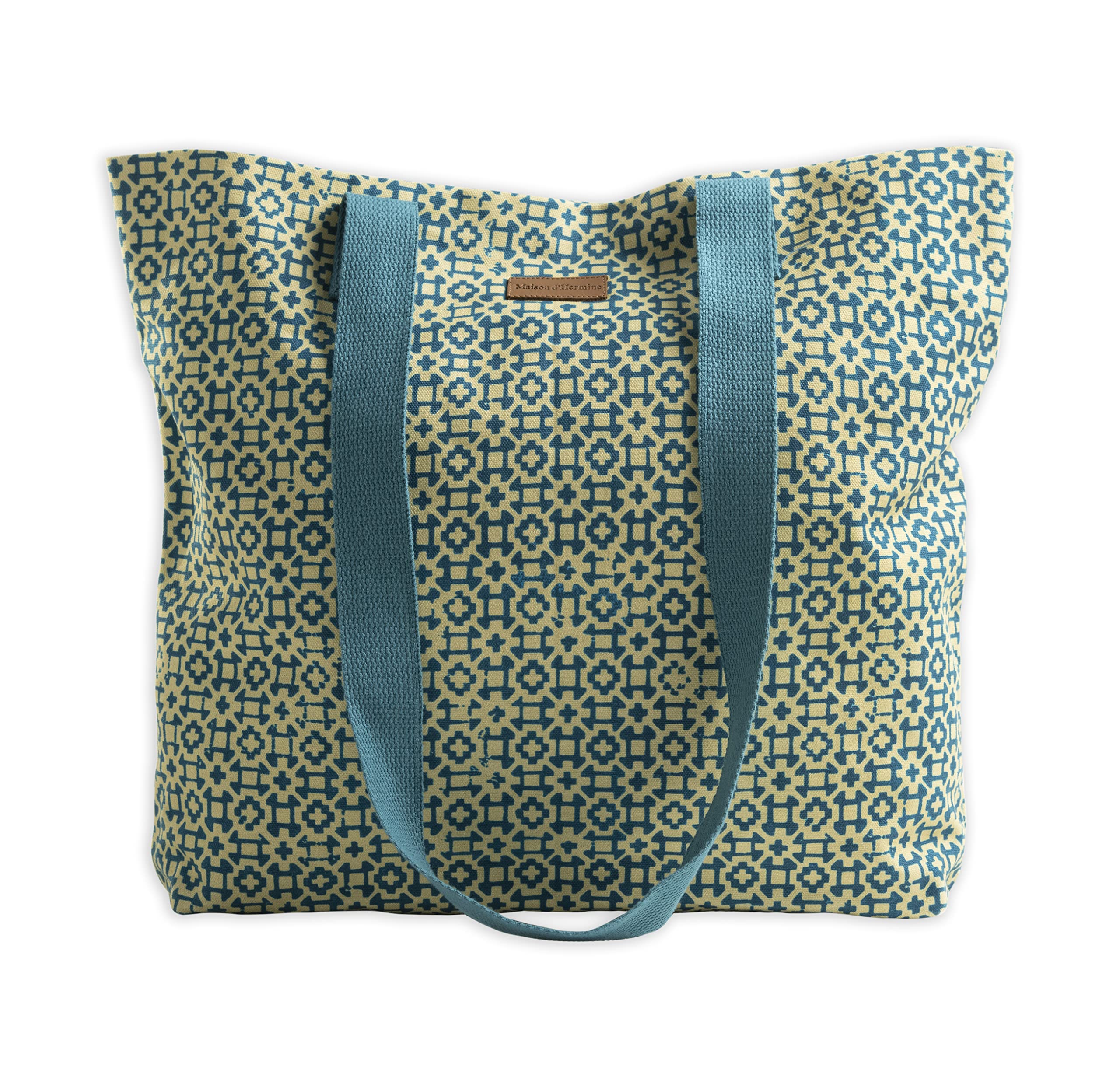 Maison d' Hermine Canvas Tote Bag for Women Cotton Canvas Reusable Shoulder Grocery Bags Bulk with Handle for Shopping Travel