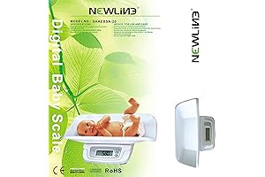 Newline Digital Weight Track Baby Scales, White