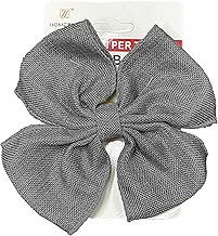 CHIFFON Curtain Tiebacks Aesthetic Bow Clip for Curtains Art RIBBON for Living Room Home Decoration (Grey)