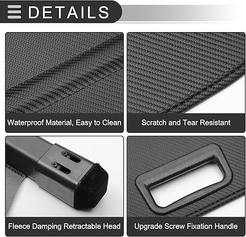 Miniatura 5 de Motoforti Cubierta retráctil para maletero de automóvil para Toyota RAV4 2013-2018, estante de cajuela trasera, equipaje, cubierta de seguridad,