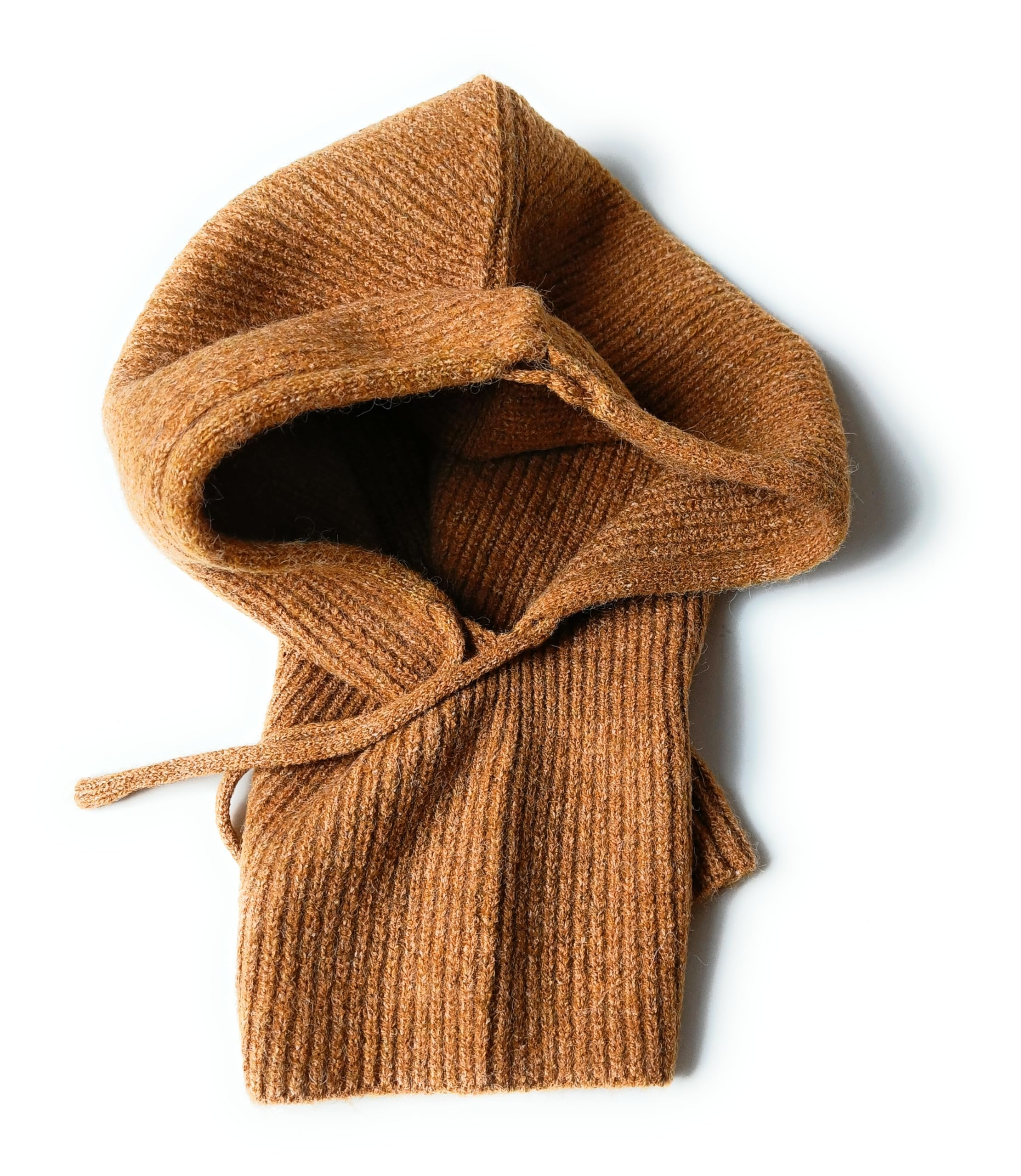 Kgm Accessories Women's Ochre New Knitted Balaclava Hood Men Balaclava Hat Winter Cashmere Beanie (Ochre)