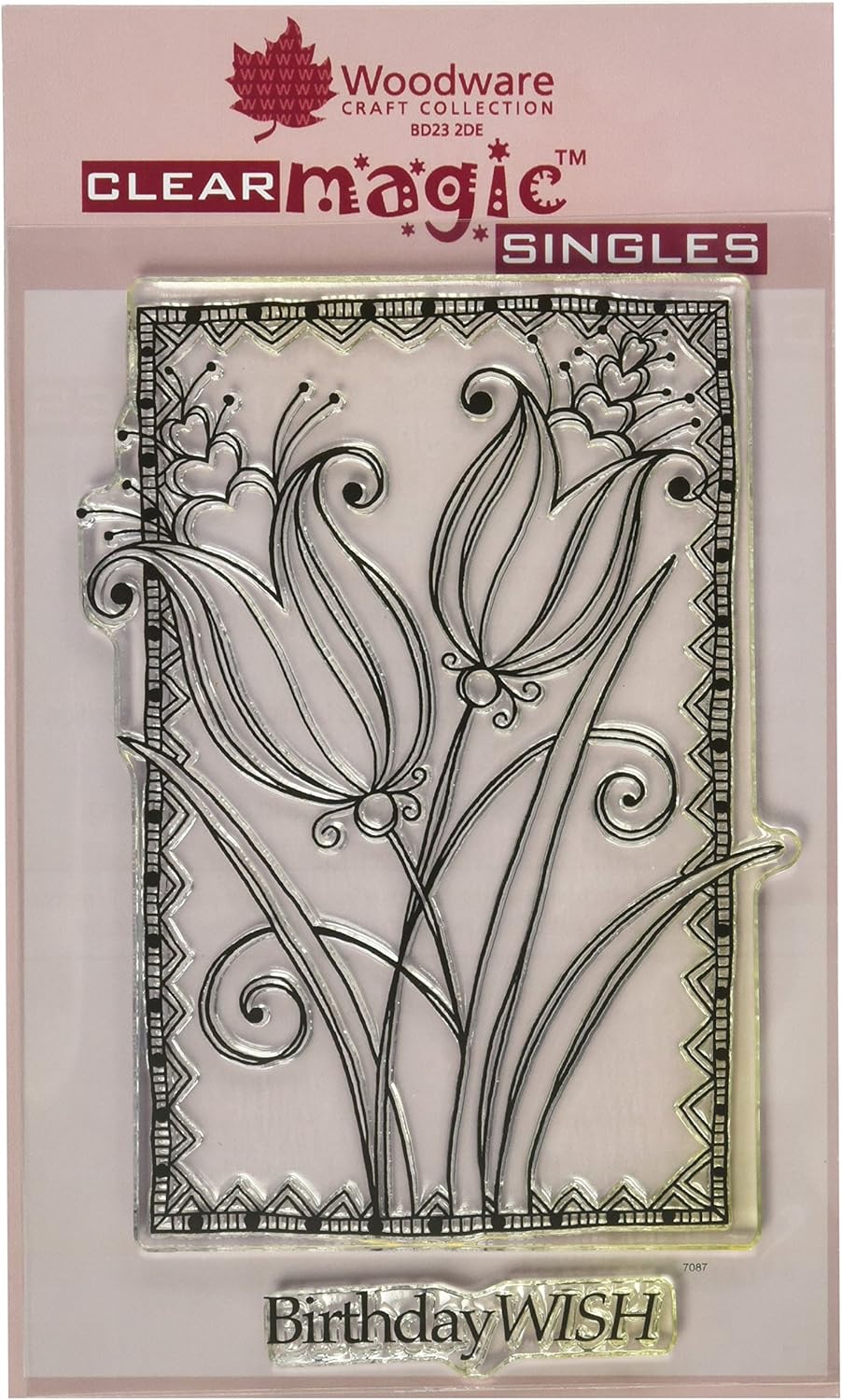 Woodware Craft Collection Woodware Stamp, 5.5 by 3.5Inch