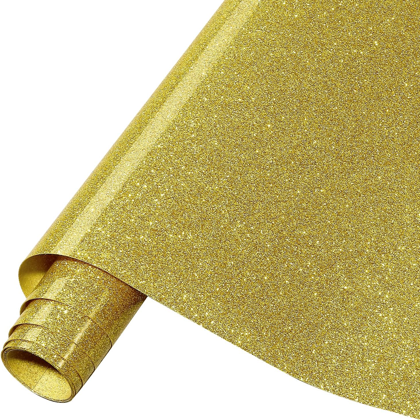 Tintnut Glitter HTV Heat Transfer Vinyl - 16 Sheets 12"X12" Colorful Glitter Heat Transfer Vinyl Shinny Glitter Iron On Vinyl for T-Shirts Glitter HTV